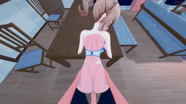 Hentai Smash: Jean se fait baiser en POV sur une table avant...