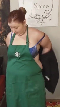 Striptiz z fartuchem Starbucks