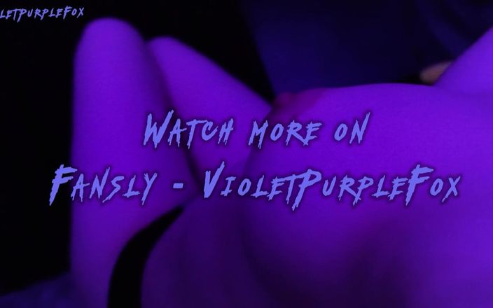 Violet Purple Fox: Сучка в масці любить дрочити член маслом