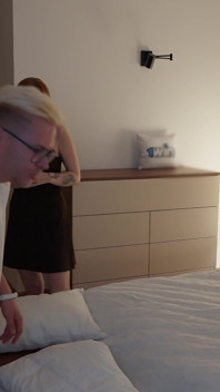 Step Sister Shocked When Step Son Cum in Step Mom While Share Bed Sex in Hotel Room (feat. Kisscat)