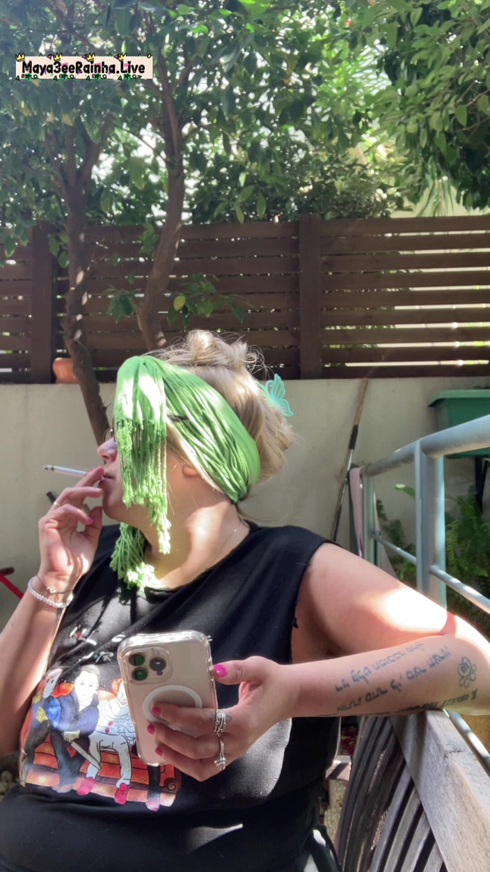Goddess Maya3ee Rainha: Morgen im freien, rauchendes ritual - bBW brasilianische MILf-göttin