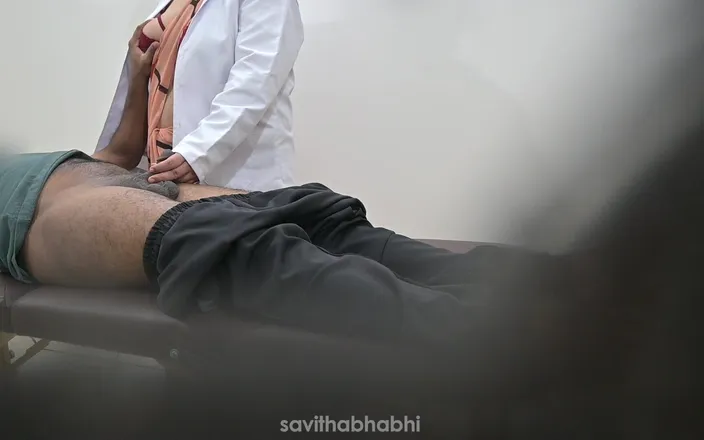 savithabhabhi: Lady Doctor Checking Patient in Hospital
