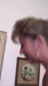 Fat Mature with Piercings and Stockings Sucks and Fucks a Nice Mature Cock