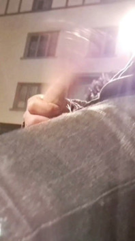 Flashing and Dripping Precum on a Public Bench