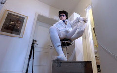 GERMANE_XL: Sox bianco lycra bianco sborrate xl 1