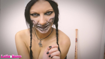 Laila Banx: Selamat Hari Halloween! Melancap dengan saya sehingga kami pancut!