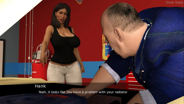 Dirty GamesXxX: Projekt žhavá manželka: Sexy MILFka uvízla pod autem - Ep19