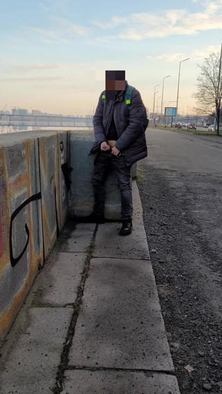 Wanker forever: Sexy riskantní masturbace na ulici