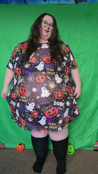 Awek montel super saiz Halloween Fesyen Haul