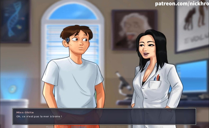 Cartoon Universal: Summertime saga part 162 - cum in my teacher ( French sub )
