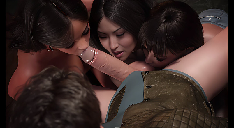 Porn Game Maniac: Czwórka z seksownymi dziewczynami spragnionymi seksu rucha bardzo ciasną pochwę