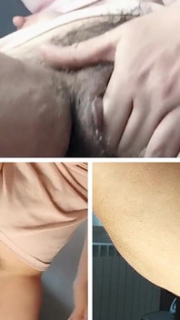 业余妻子毛茸茸的阴户按摩她到高潮，大奶子，大乳头，大屁股。