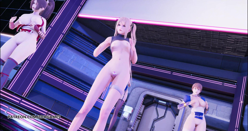 3D-Hentai Games: [MMD] Tarian erotis hot glide marie rose mai shiranui tamaki...