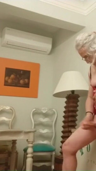 Shemale Slut Carla Fucking Her Ass with a Big Dildo