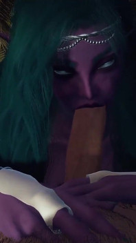 Night Elf Princess bahçede sana sakso çekiyor bakış açısı 3 boyutlu porno