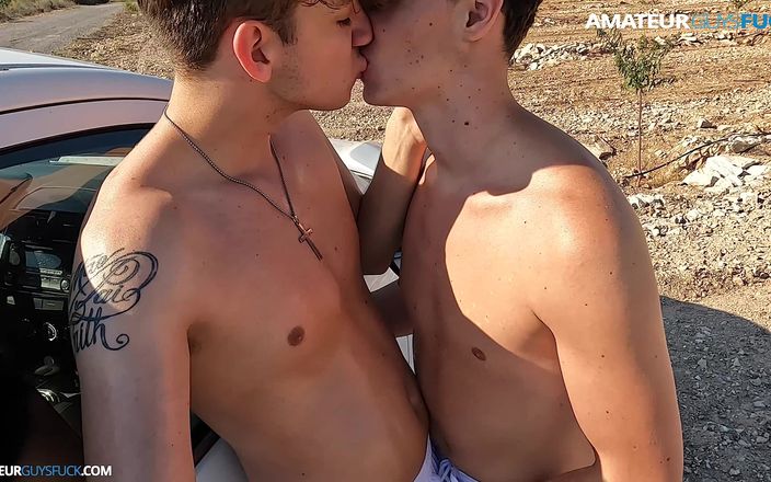 Amateur Guys Fuck: Agf02: Liam &amp;gabriel - ao ar livre