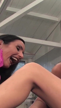 He Caught Three Lesbian Sluts From French Playing with Each Other