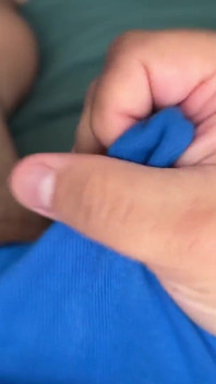 Cumming in Blue Briefs