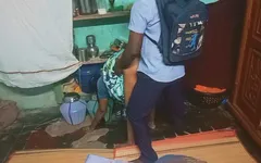 Indische student met Tamil-tante seks