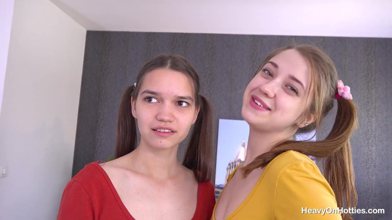Heavy on Hotties: Chuda nastolatka szokujący trójkąt z cel