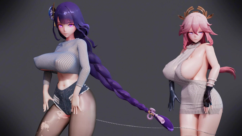 MikuMotion: Bar a Kamiko Chocolate Cream duo striptýz