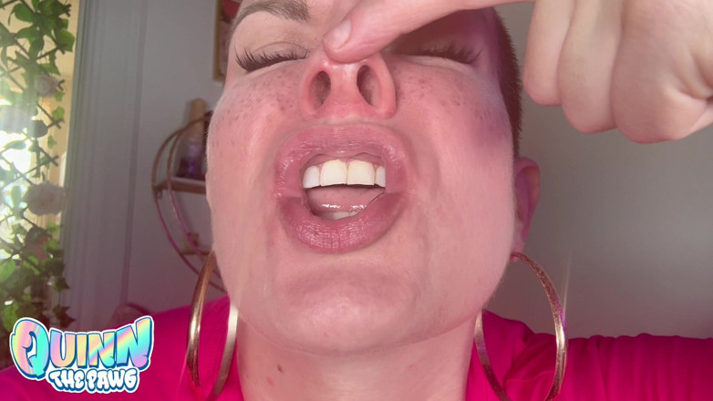 Quinn Marie: Face and Mouth Tour with Nose Play
