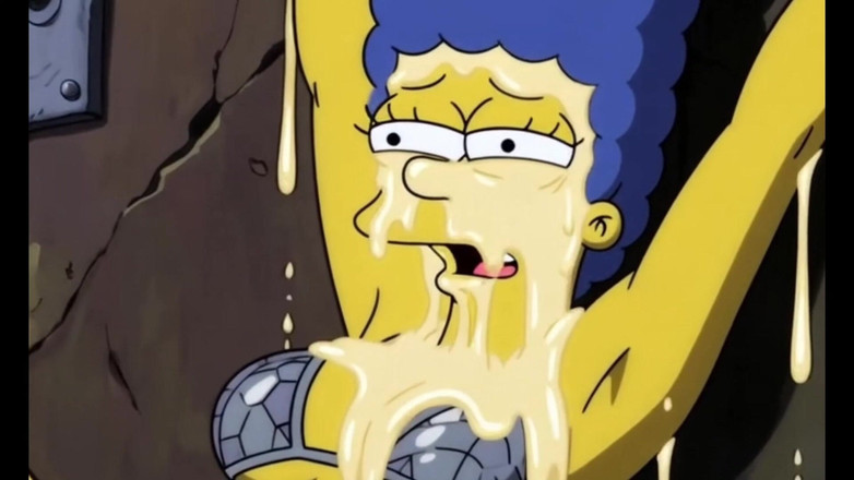 Octopussy Lovers Club: Schlampe in Ketten Nimmt Sein Sperma. Erotische Fantasie. Cartoon-parodie Auf...