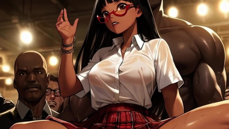 Spicy Toons: セクシーな女子高生たちがモッシュピットでしゃぶり交わる