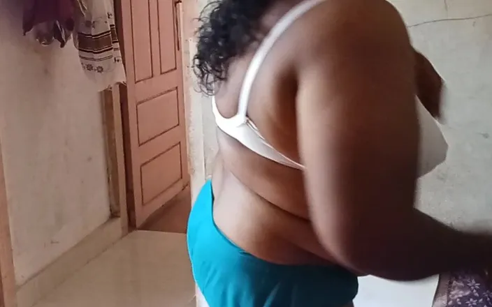 Bedroom: Lady in bedroom dress change performance videos