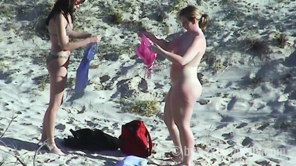 Sextermedia by Pete: Young Lezzies Love Oil Massage on the Beach