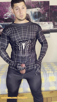 My Spiderman Cock Cums!
