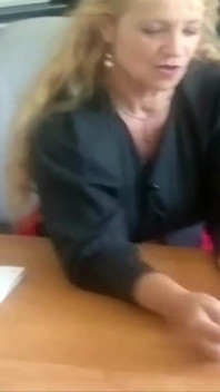 French Cum Eating Slut Got to Please Two Cocks in Office