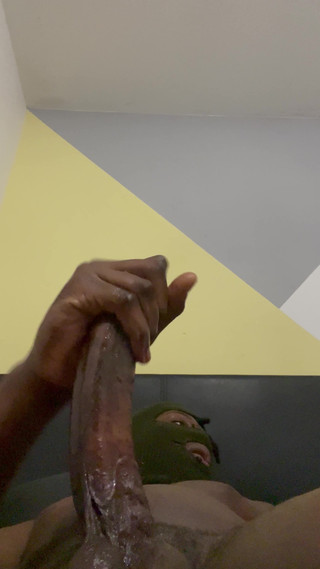 Maskedloki9 Gay Solo: Zamaskowana dl BBC solo goon sesja z Masywnym wytryskiem