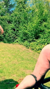 Outdoor Whipping with Pretty Blond MILF Domina
