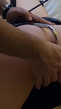 Fuck in Doggystyle My Friend with Cane and I Insert Anal Hook in Her Ass! Part2