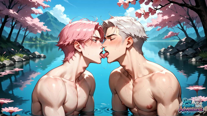 Gay Anime Adventures: Cherry Blossoms: найкраще гей х порно!