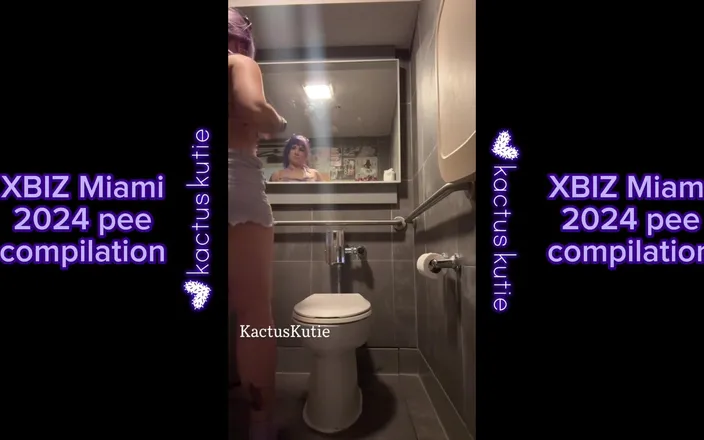 Kactus kutie: Xbiz Miami 2024 Pee Compilation