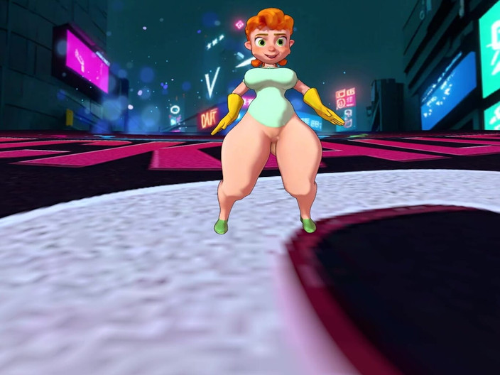 VR-Backalleytoonz: Duży tyłek MILF Twerking jej zajebty tyłek