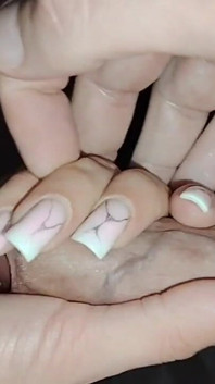 My Stepsister's Beautiful and Gentle Hand Helps Me Cum, Her Little Palm Is Covered in Cum!