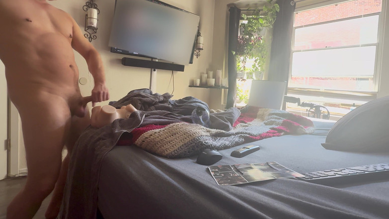 ScottyNaughty69: Standing with My Window Wide Open Stroking and Fucking Until...