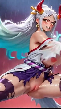 Compilacion Ia Yamato De One Piece Cuerpo Brillante Y Mojado En Pose Split Explícita