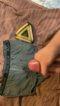 Cumming on Underwear