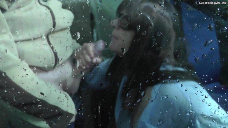Cumdrinking Wife: Sucking off lots of strangers at the rest area