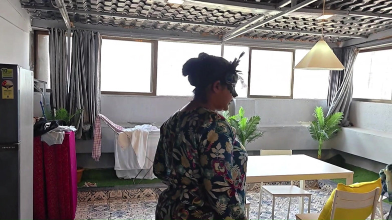 Spandana_Sweety: Dueño de la casa follada con mucama