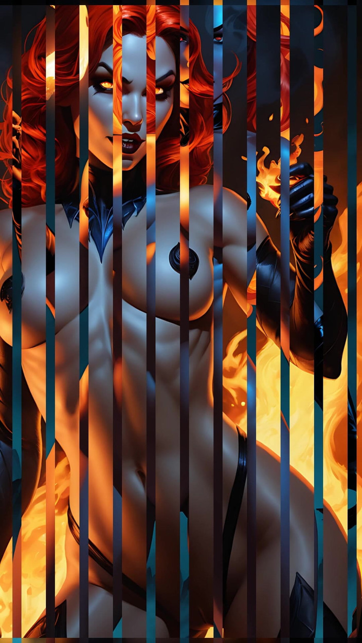 LustRender: Noaptea Ember consumând flăcări întunecate