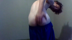 Trying Clothes; Playing, Dressing and Undressing - Blue Silky Shorts Pt 14 thumbnail