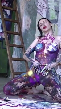 Санктор - грудаста матуся, мистецтво, оголене тіло, фарба для тіла в galery