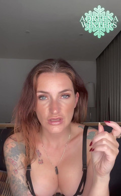 Adreena Winters: It’s Sunday and I give your permission to cum.