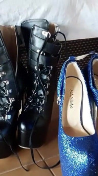 Patent Leather Shoes with Very High Heels, My Passion
