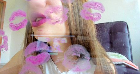 Rarible Diamond: Baisers et marque rouge à lèvres